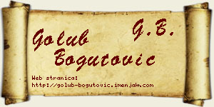 Golub Bogutović vizit kartica